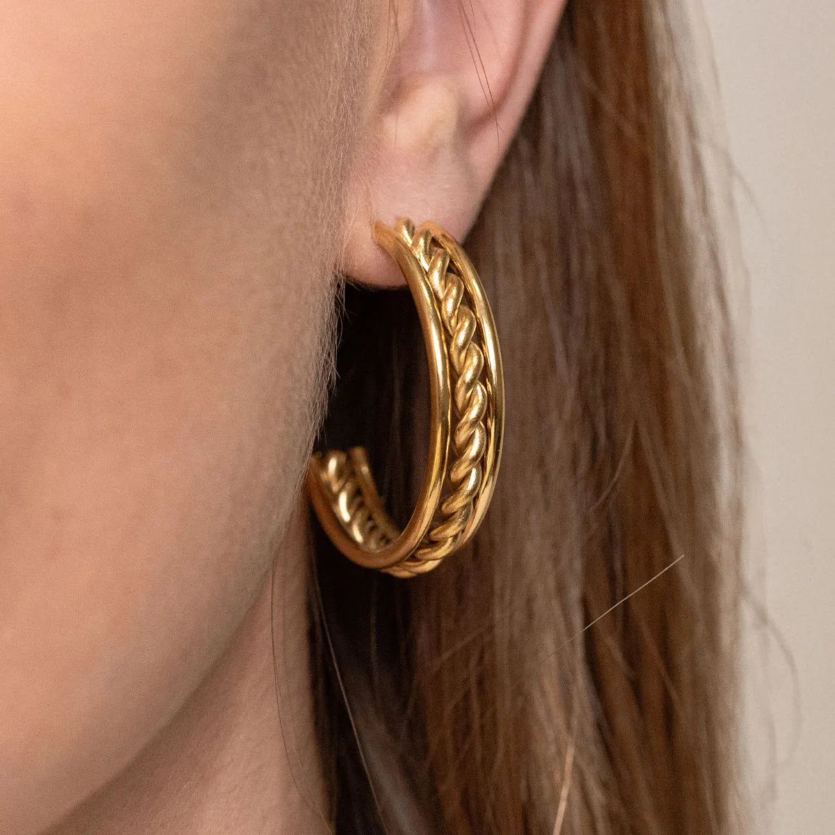 Boucles d'oreilles Ysée - Doré