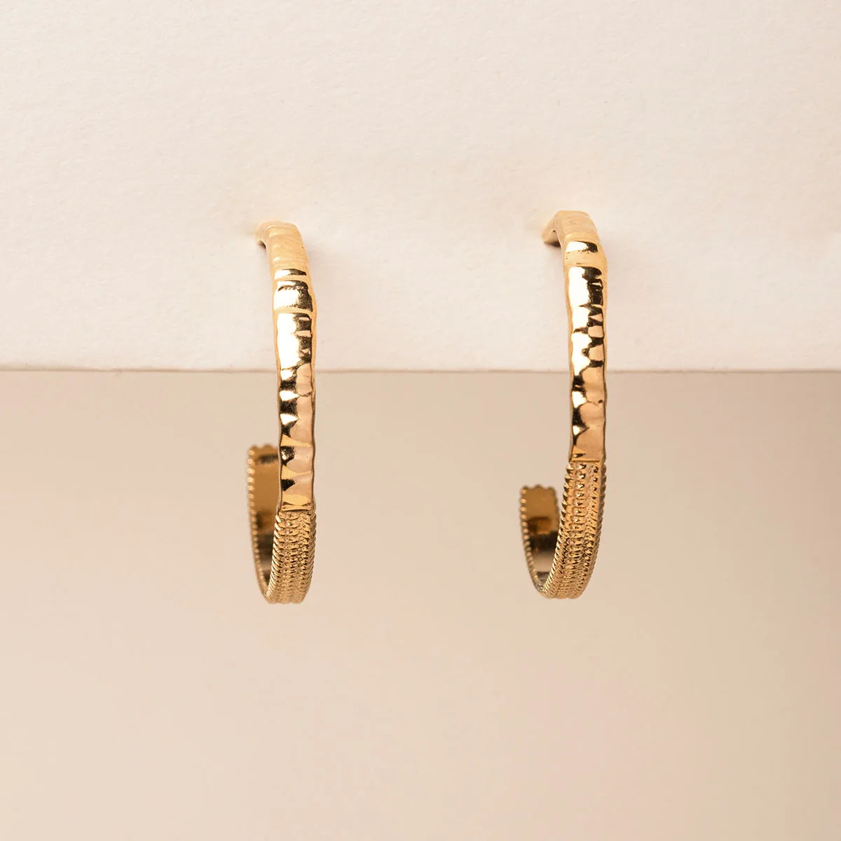 Boucles d'oreilles Ambre - Doré