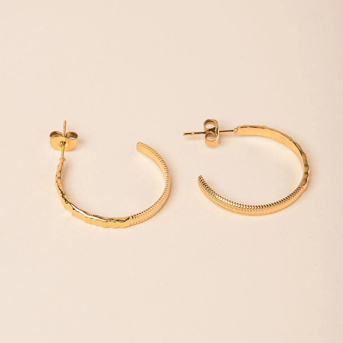 Boucles d'oreilles Ambre - Doré