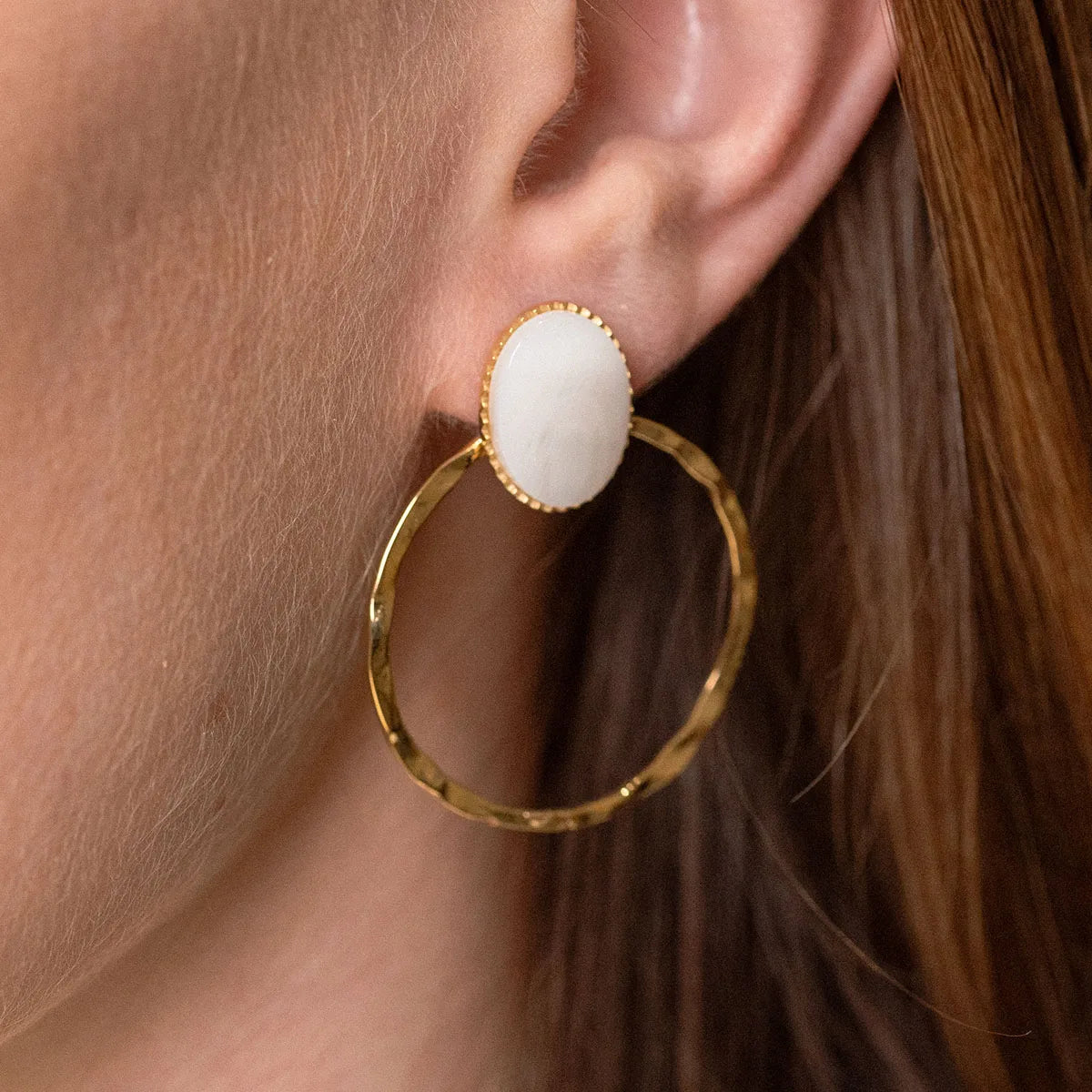 Boucles d'oreilles Chloé - Doré