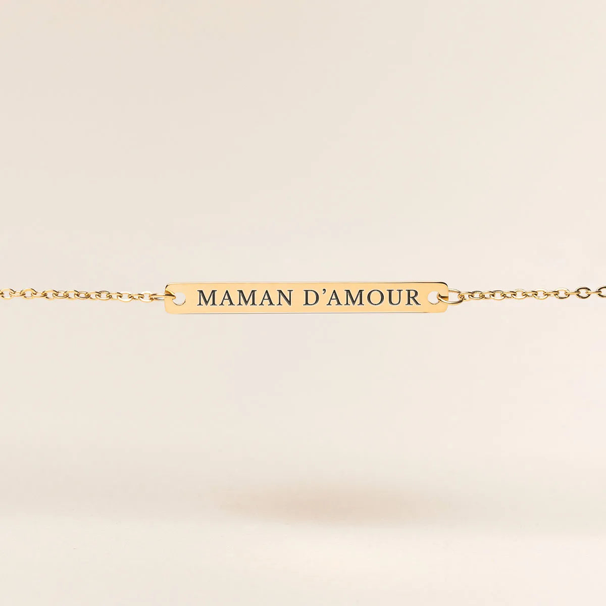 Bracelet barre à personnaliser - Doré