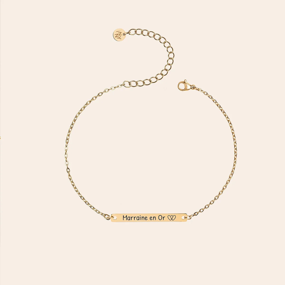 Bracelet barre à personnaliser - Doré