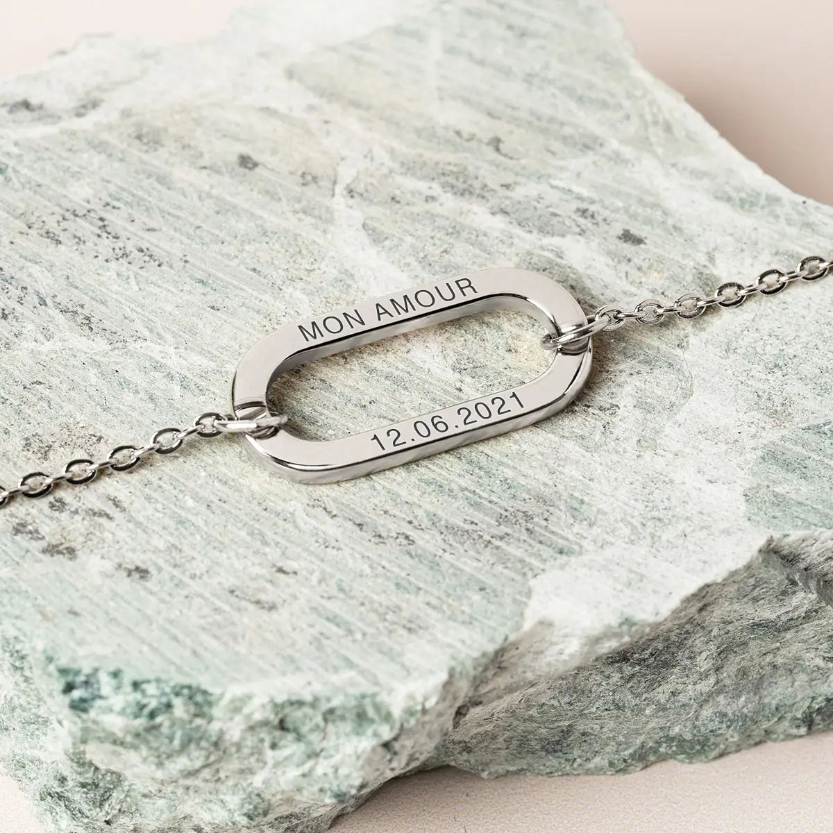 Bracelet maillon et chaine à personnaliser - Acier
