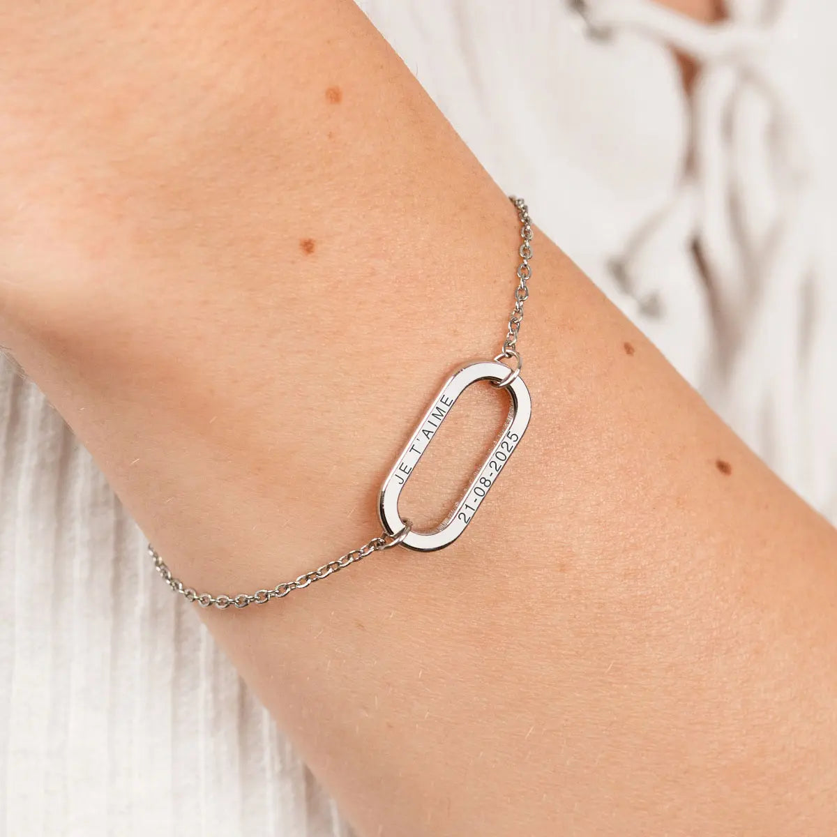 Bracelet maillon et chaine à personnaliser - Acier