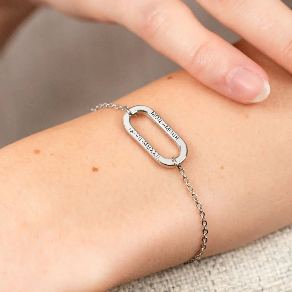 Bracelet maillon et chaine à personnaliser - Acier