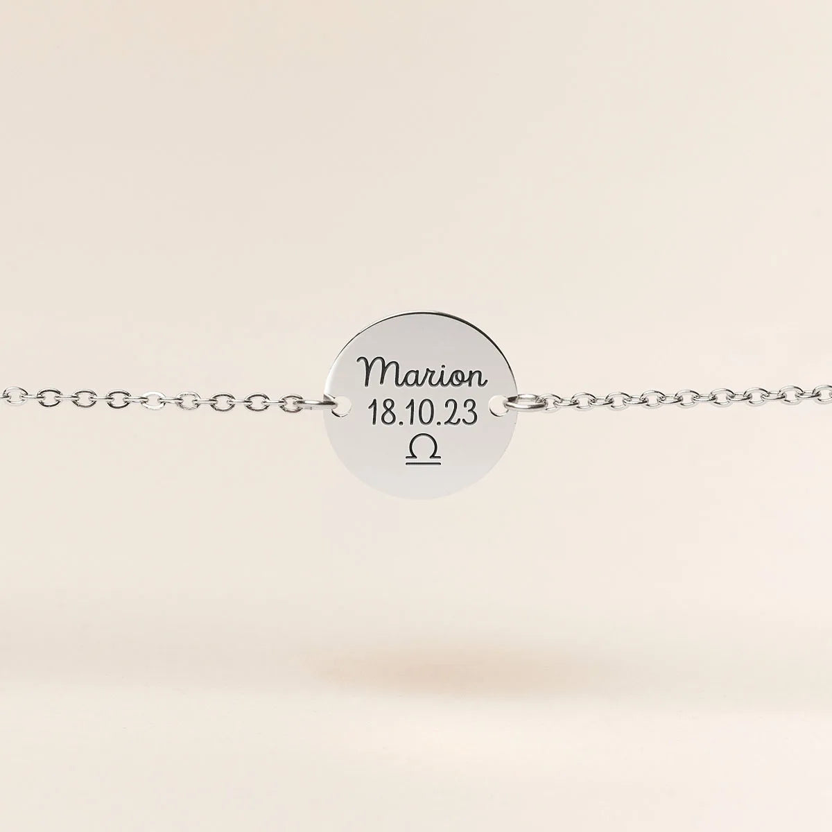 Bracelet médaille à personnaliser - Acier