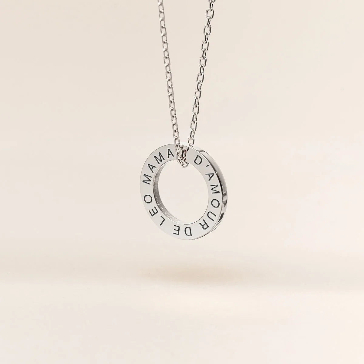 Collier cercle à personnaliser - Acier