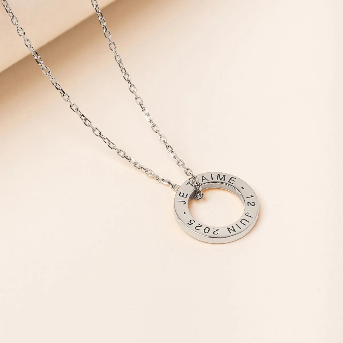 Collier cercle à personnaliser - Acier