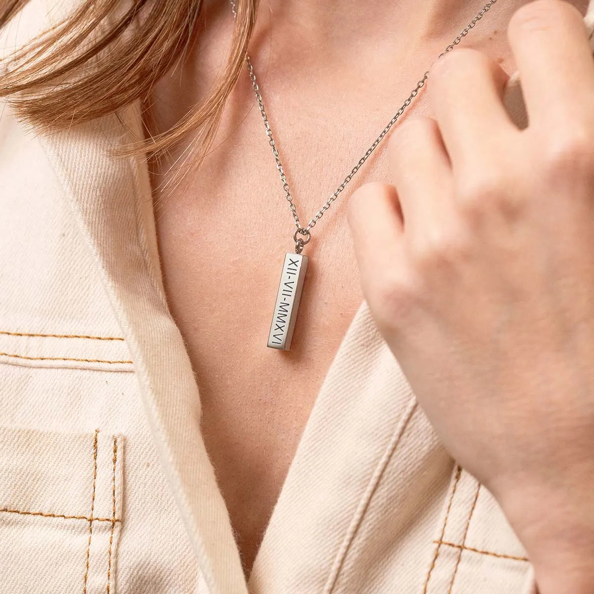 Collier barre à personnaliser - Acier