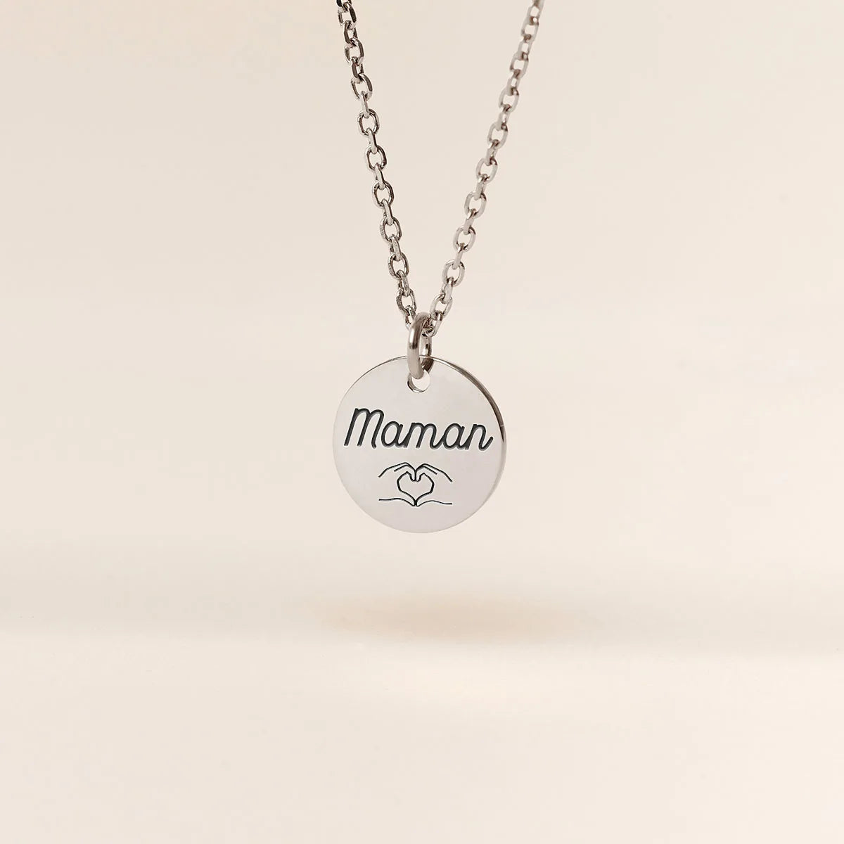 Collier médaille à personnaliser - Acier