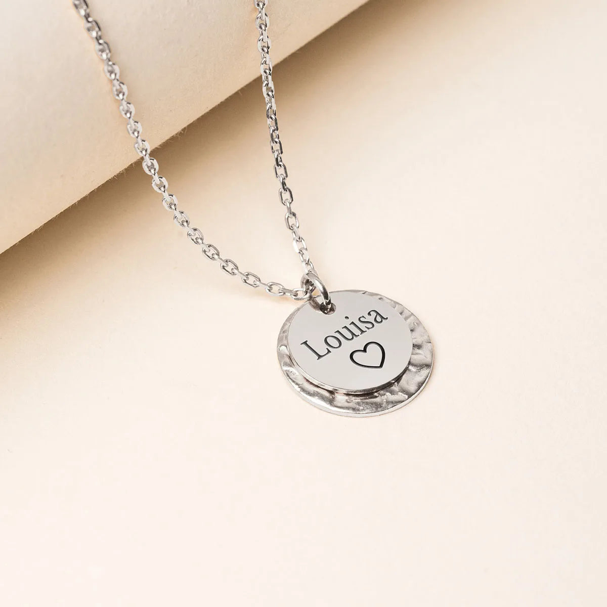 Collier médaille à personnaliser - Acier