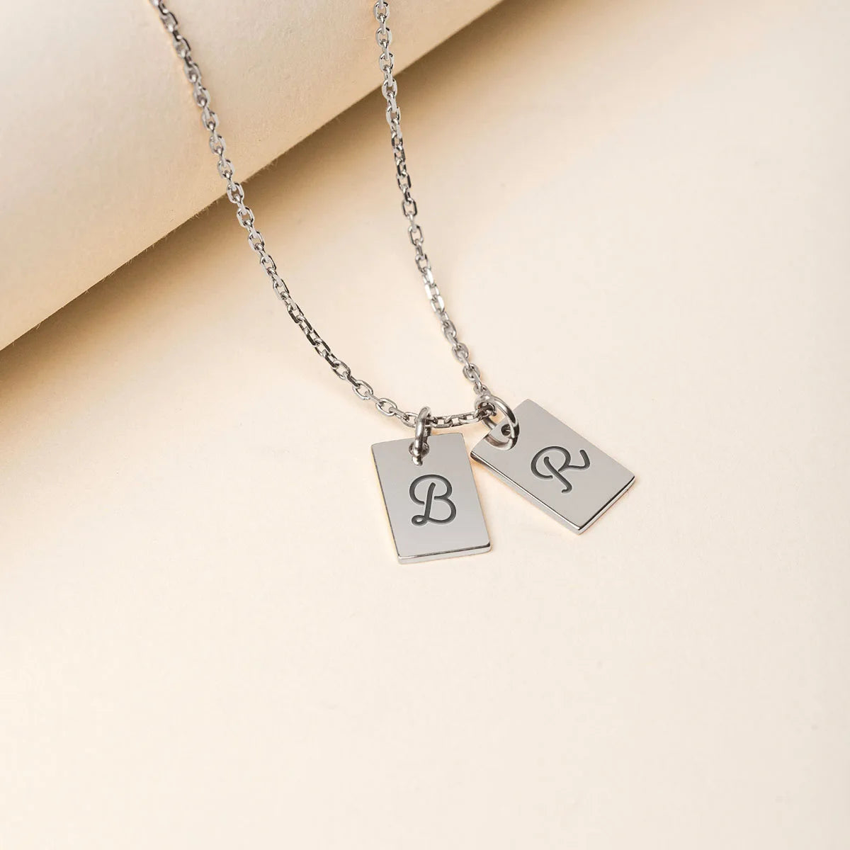 Collier tag à personnaliser - Acier