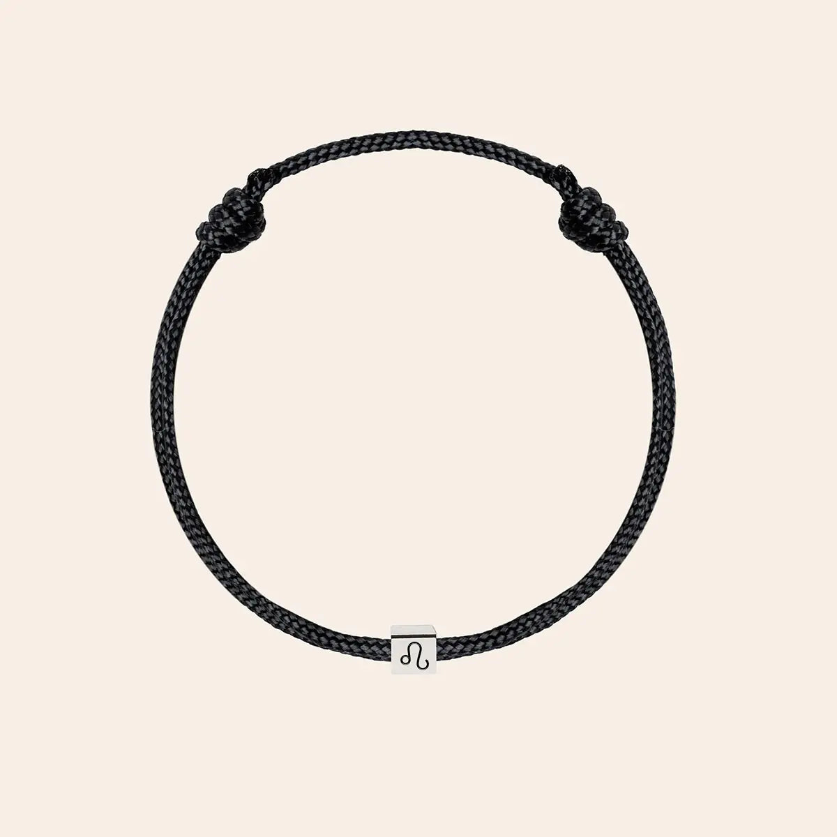 Bracelet cordon petit cube à personnaliser - Acier