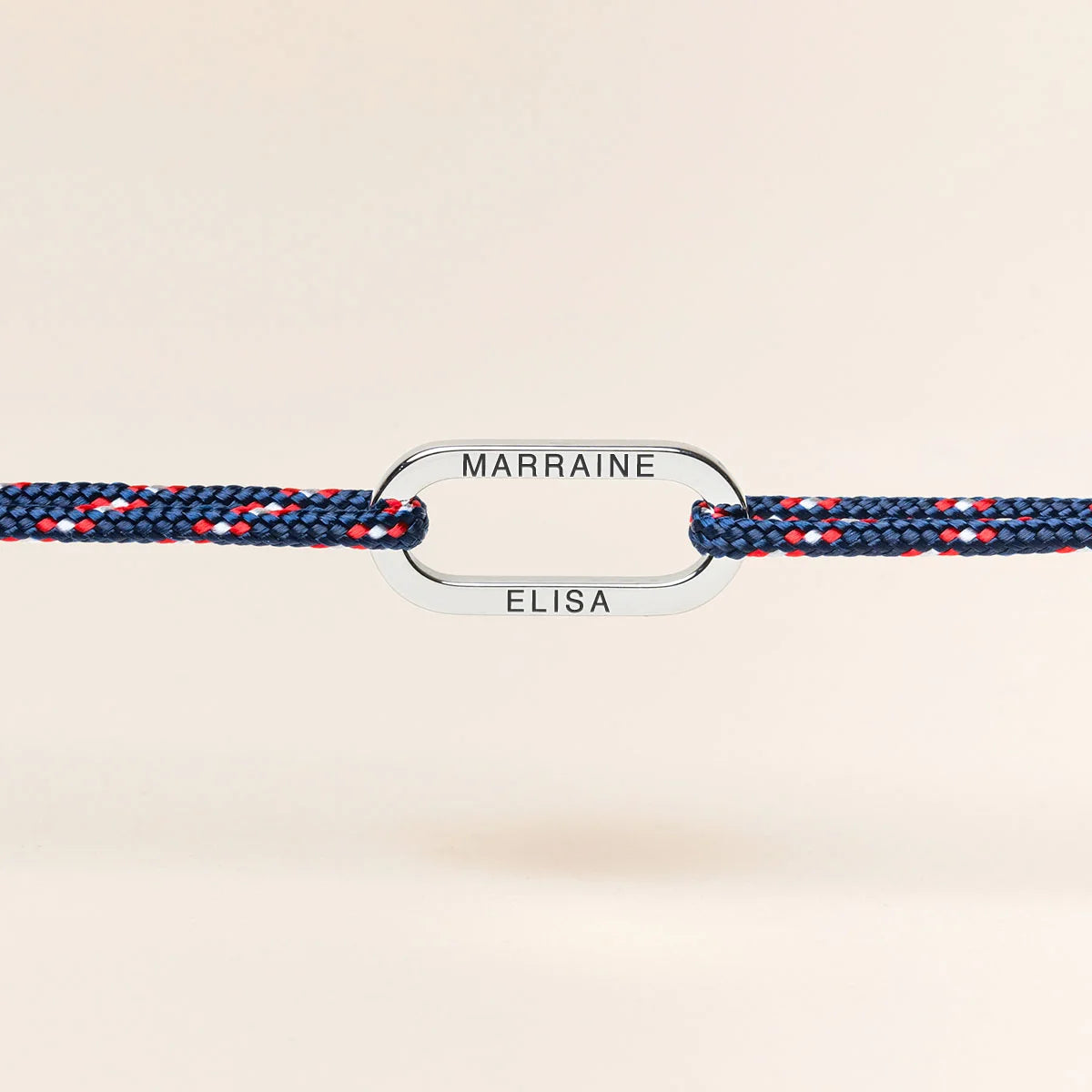 Bracelet femme cordon maillon à personnaliser - Acier