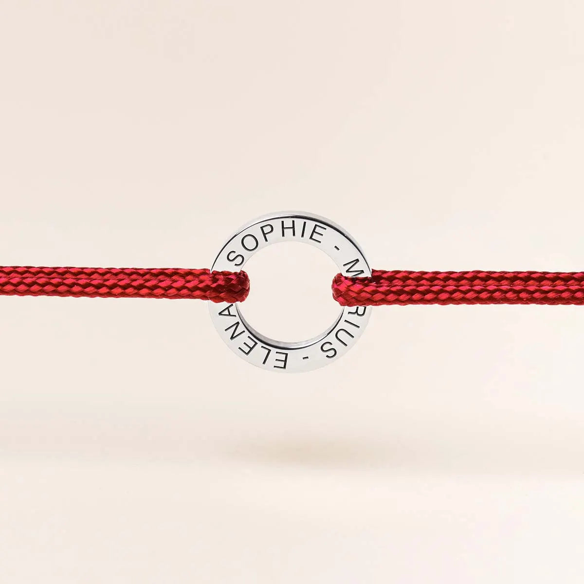 Duo de bracelets cordon Cercle à personnaliser