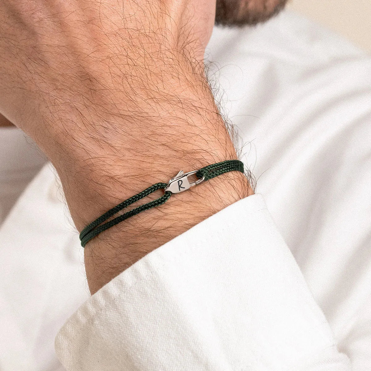 Duo de bracelets cordon Mousqueton à personnaliser