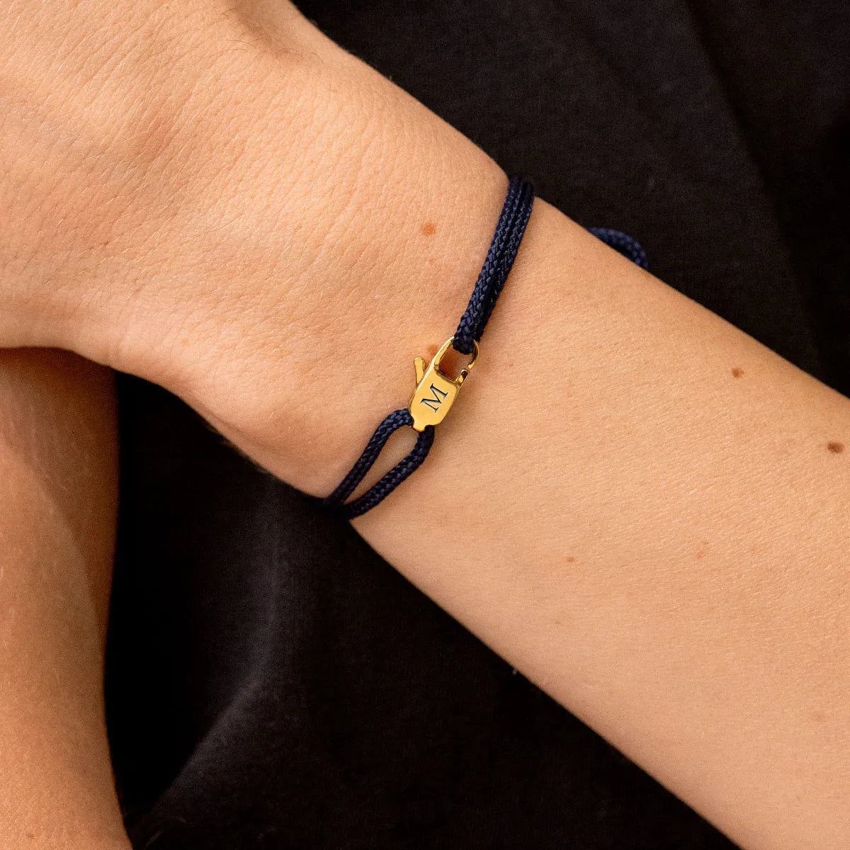 Duo de bracelets cordon Mousqueton à personnaliser