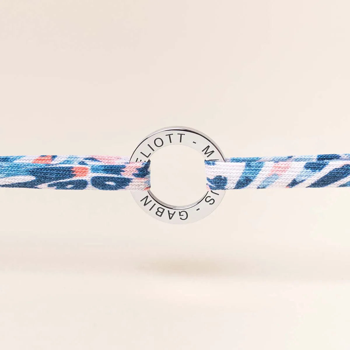Bracelet liberty avec cercle à personnaliser - Acier