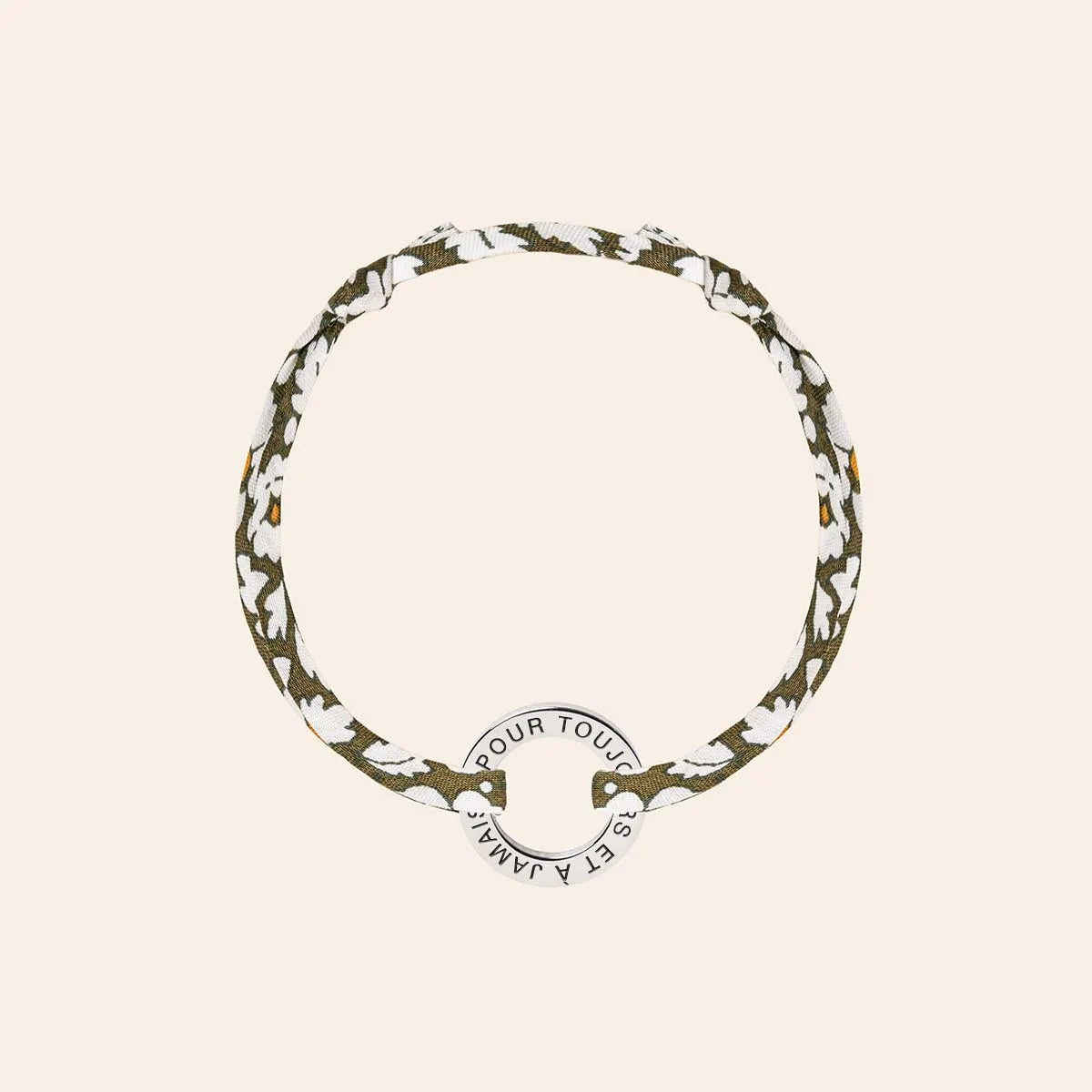 Bracelet liberty avec cercle à personnaliser - Acier