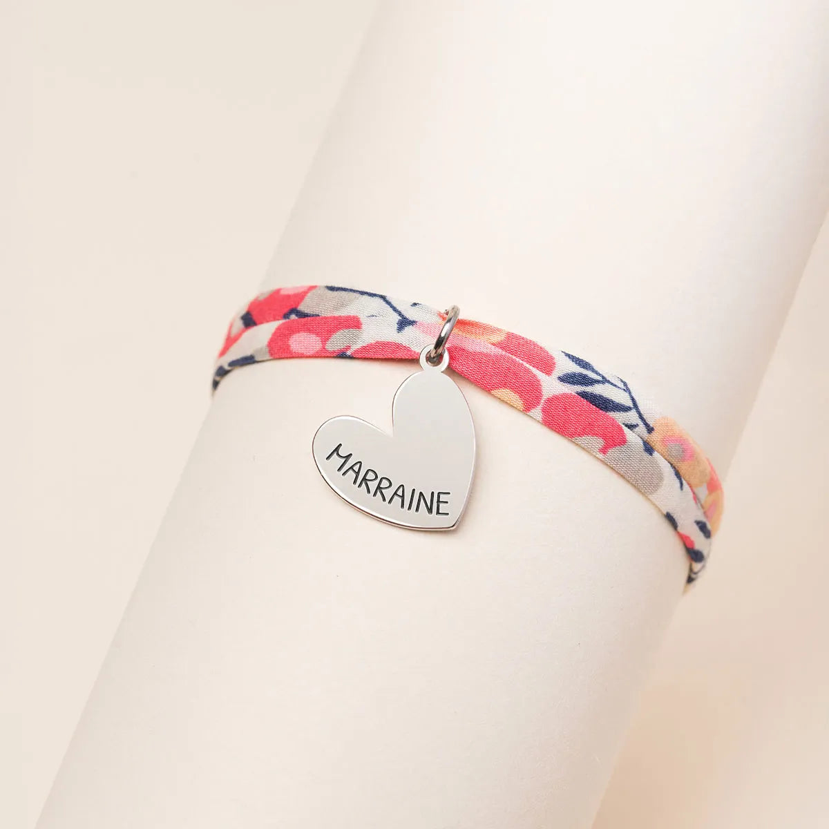 Bracelet Liberty Coeur à personnaliser - Acier