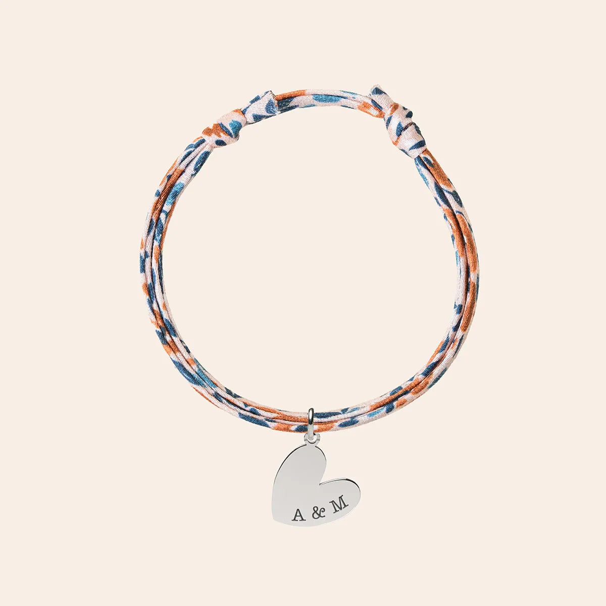 Bracelet Liberty Coeur à personnaliser - Acier