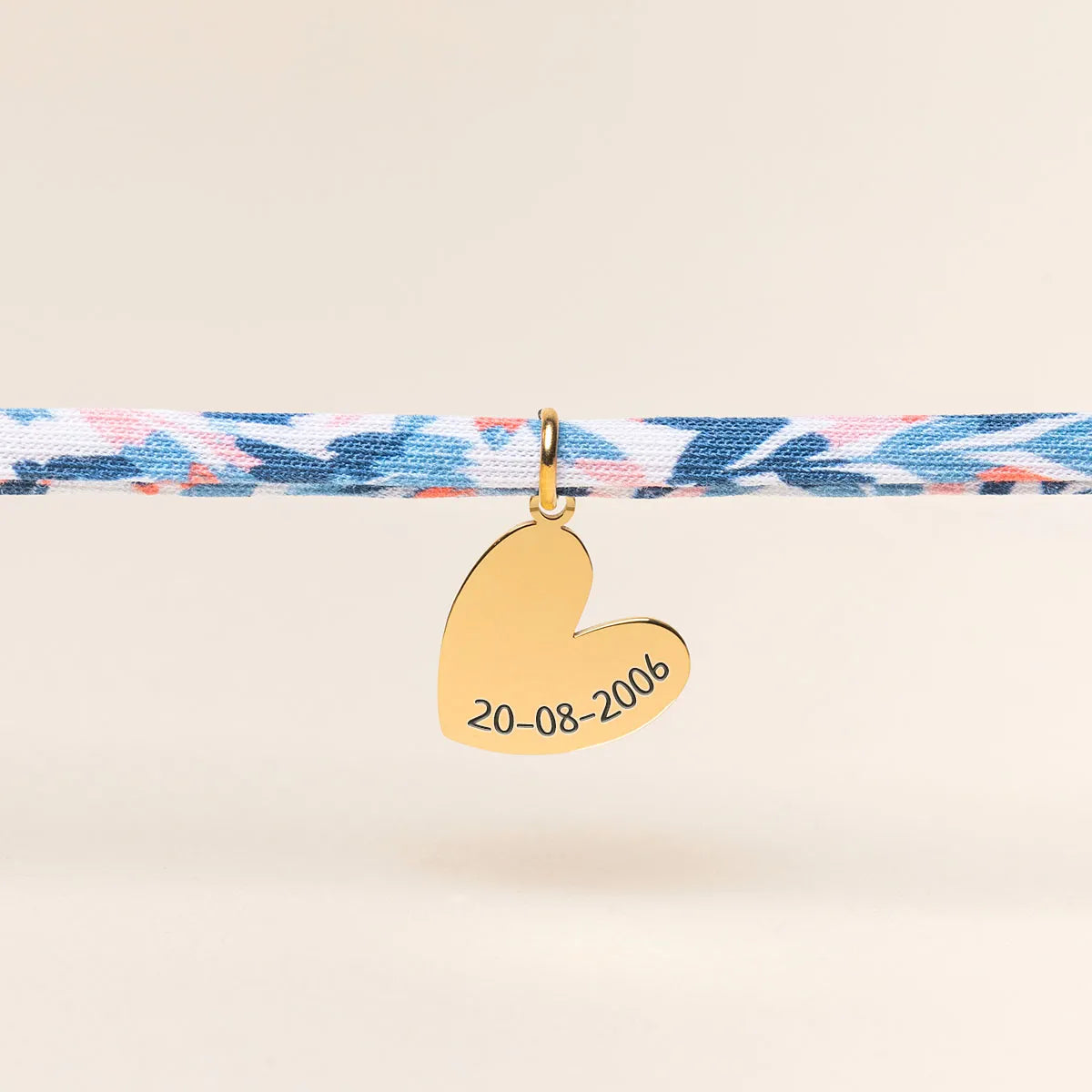 Bracelet Liberty Coeur à personnaliser - Doré