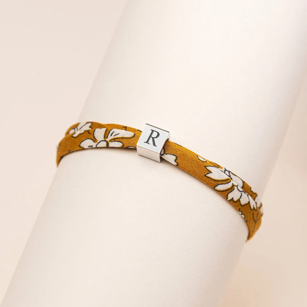 Bracelet Liberty petit cube à personnaliser - Acier