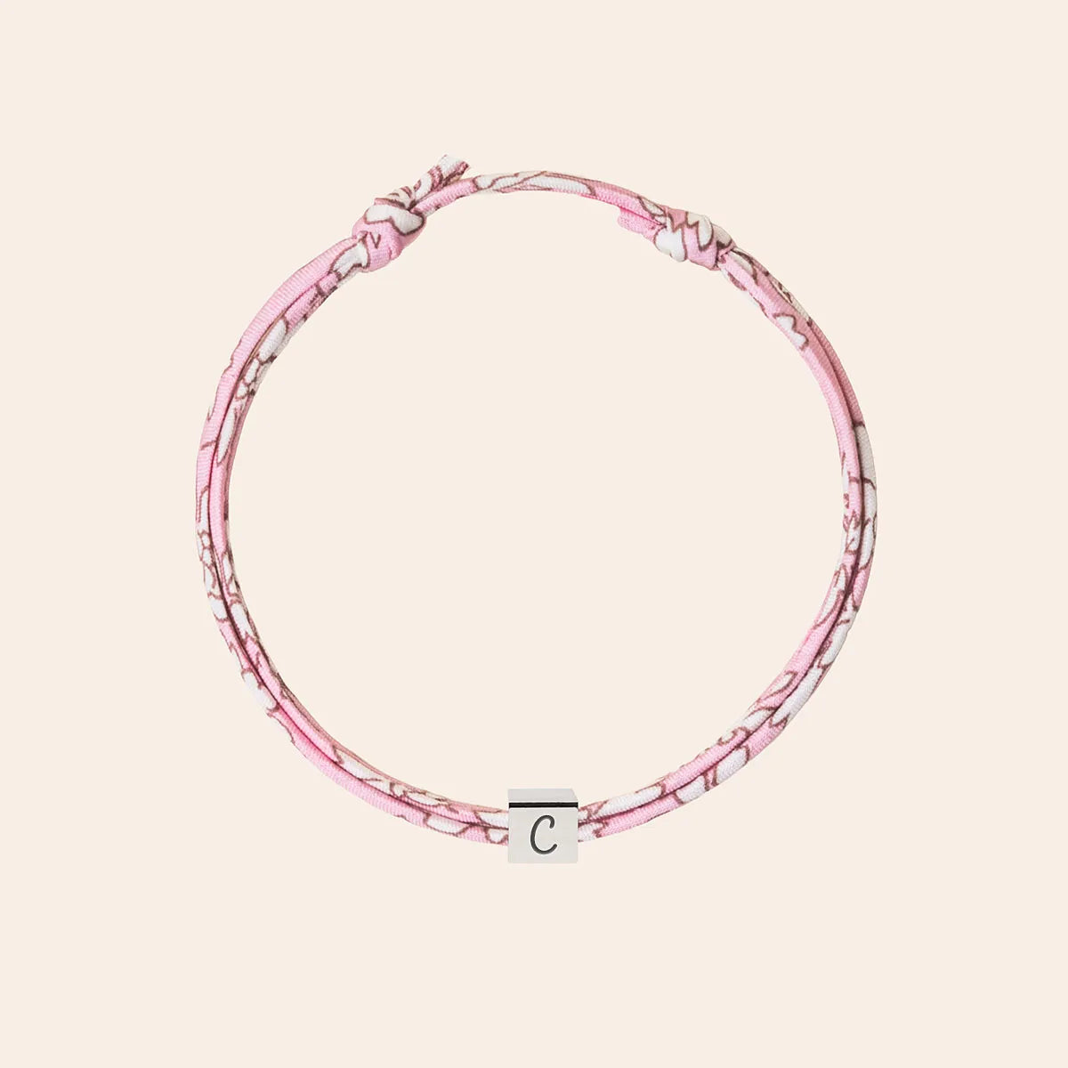 Bracelet Liberty petit cube à personnaliser - Acier