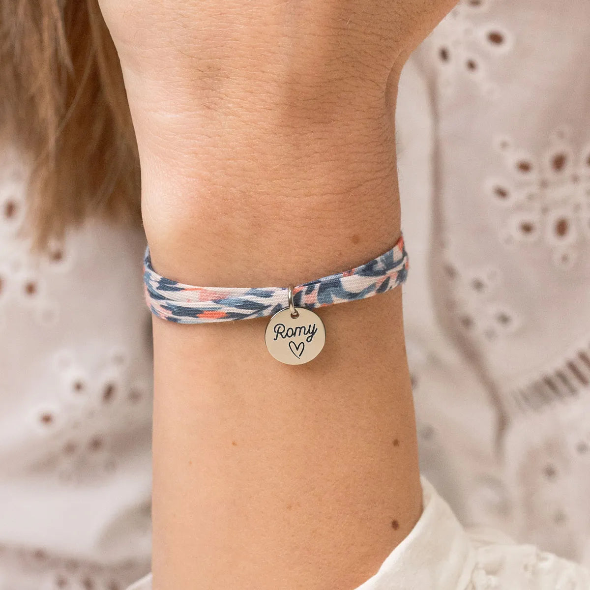 Bracelet Liberty Médaille à personnaliser - Acier