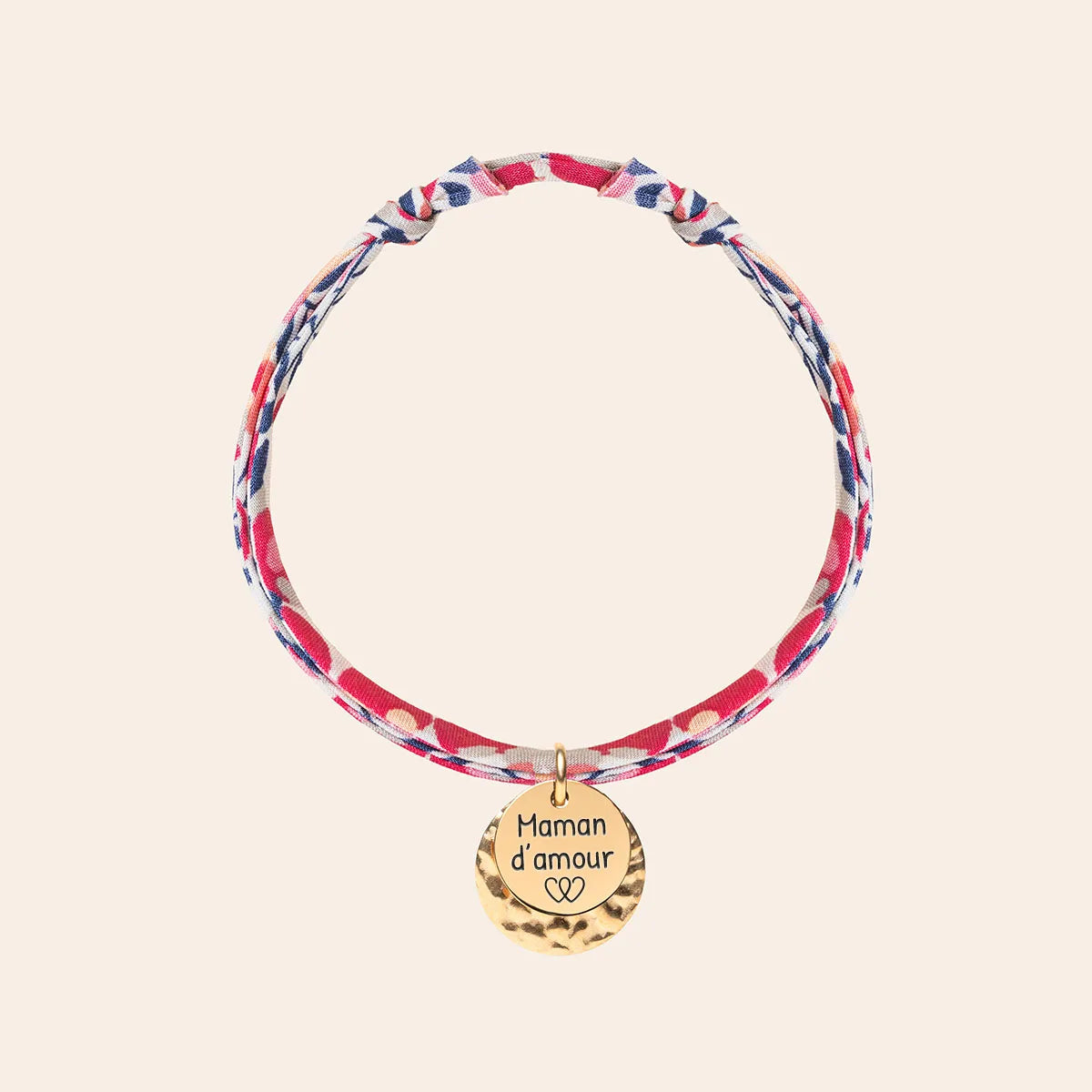 Bracelet Liberty double médailles à personnaliser - Doré