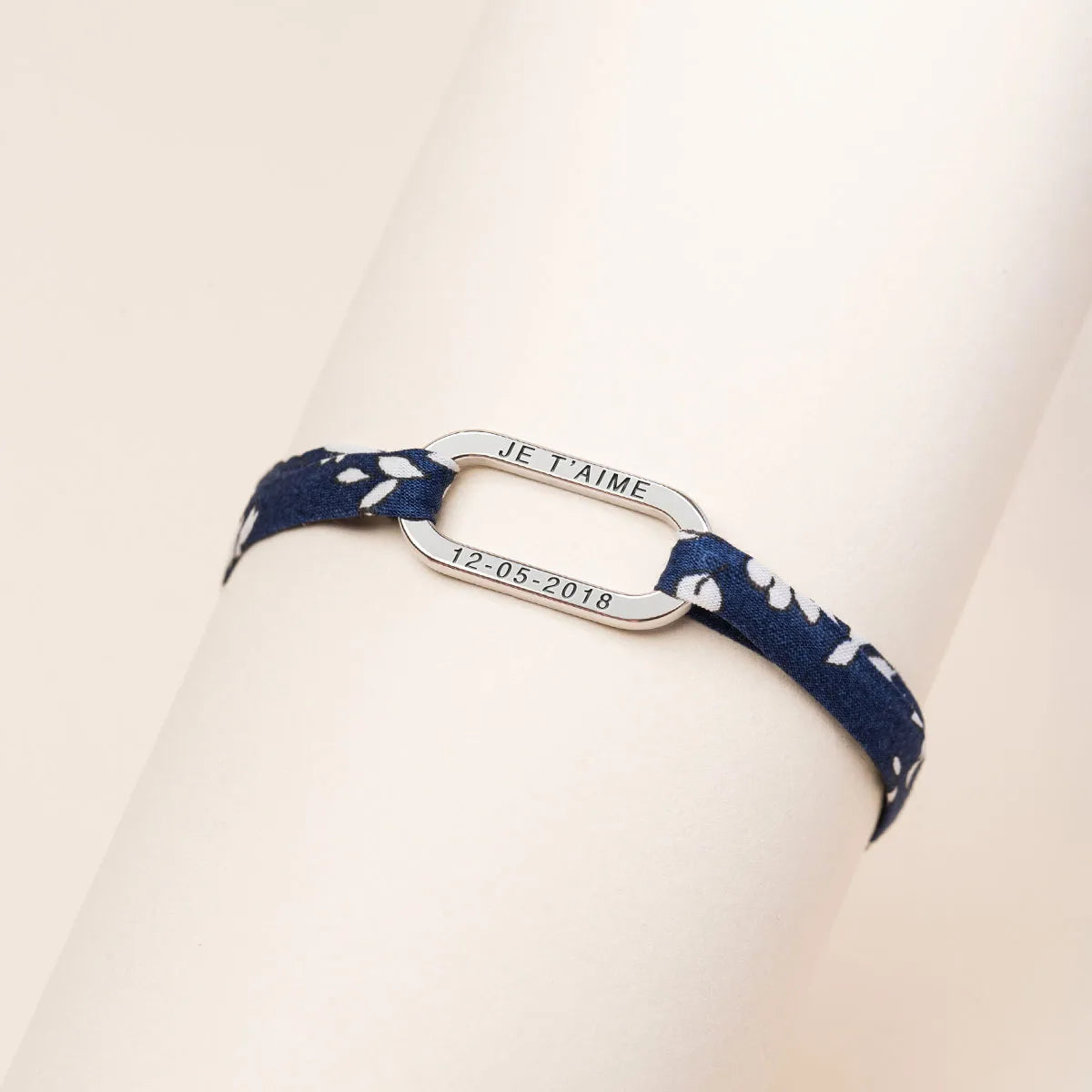 Bracelet liberty avec maillon à personnaliser - Acier
