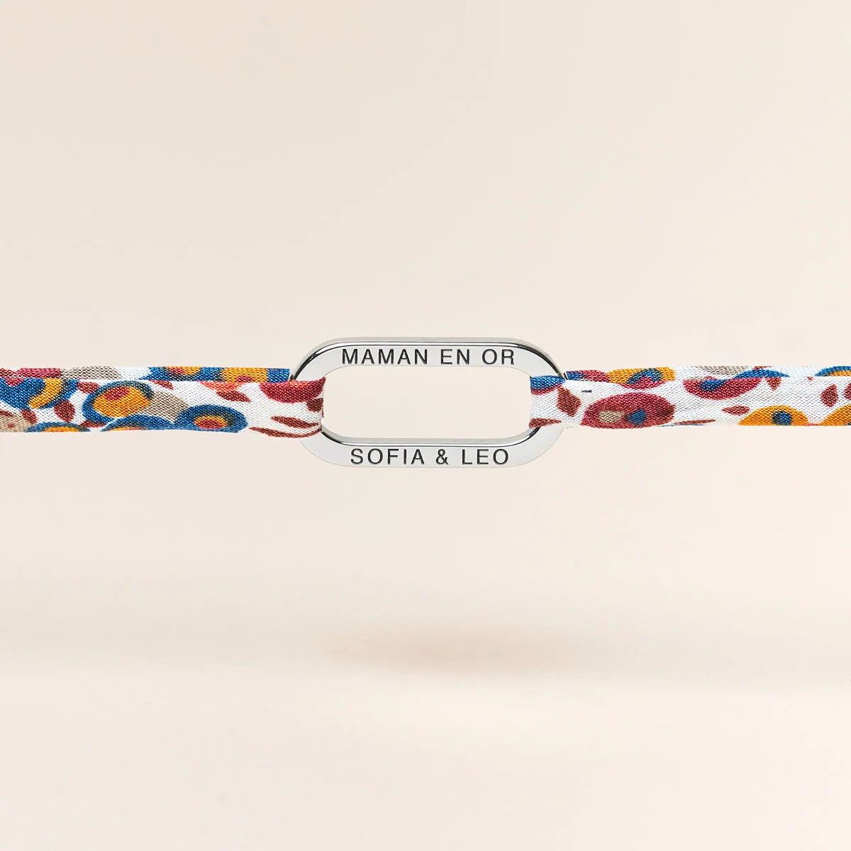 Bracelet liberty avec maillon à personnaliser - Acier