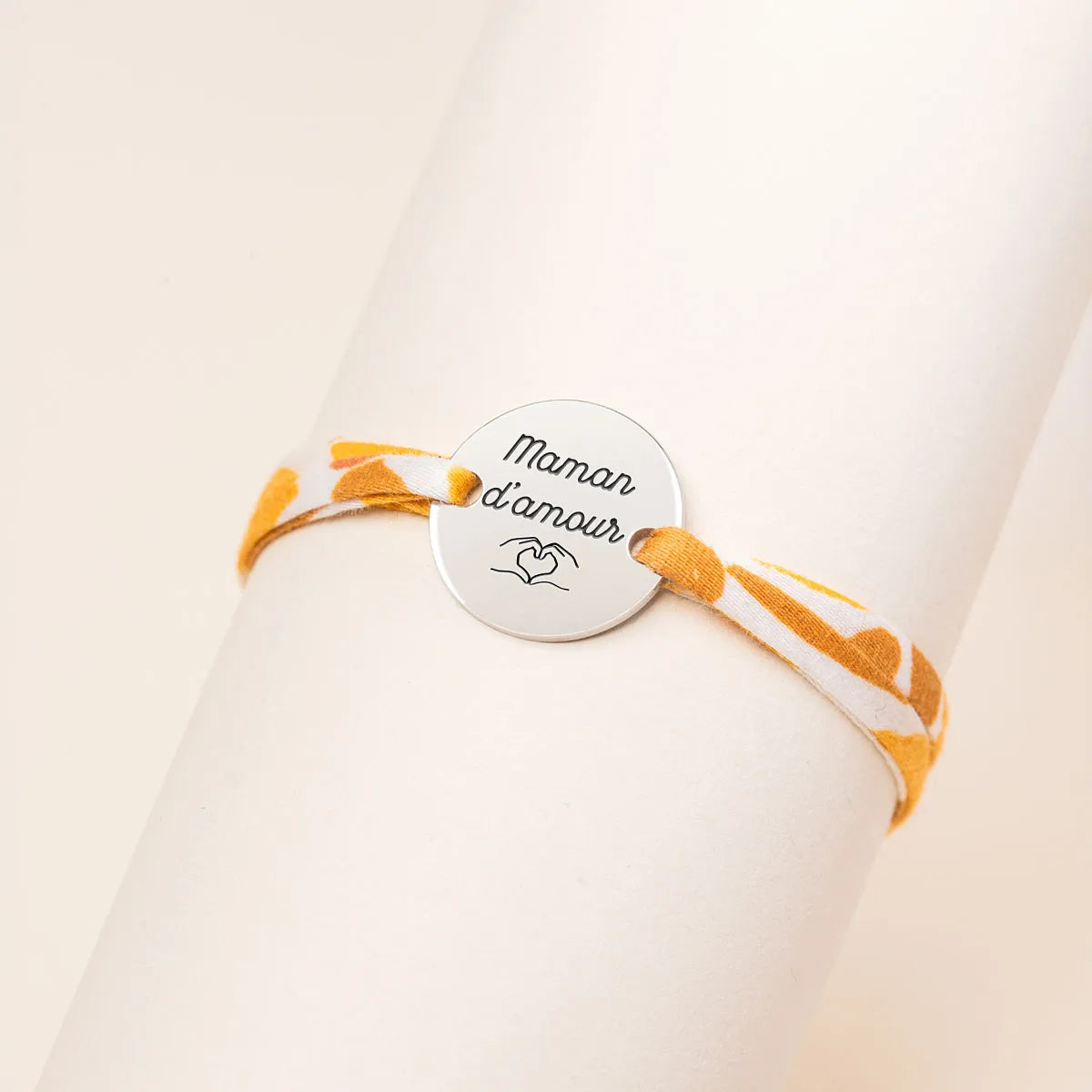 Bracelet Liberty médaille à personnaliser - Acier