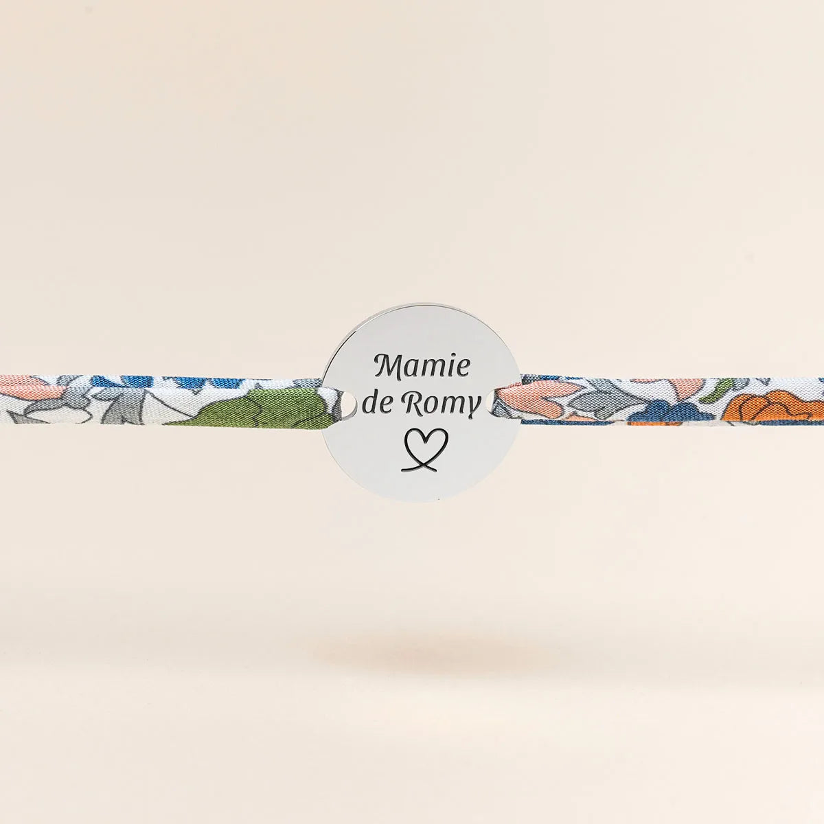 Bracelet Liberty médaille à personnaliser - Acier