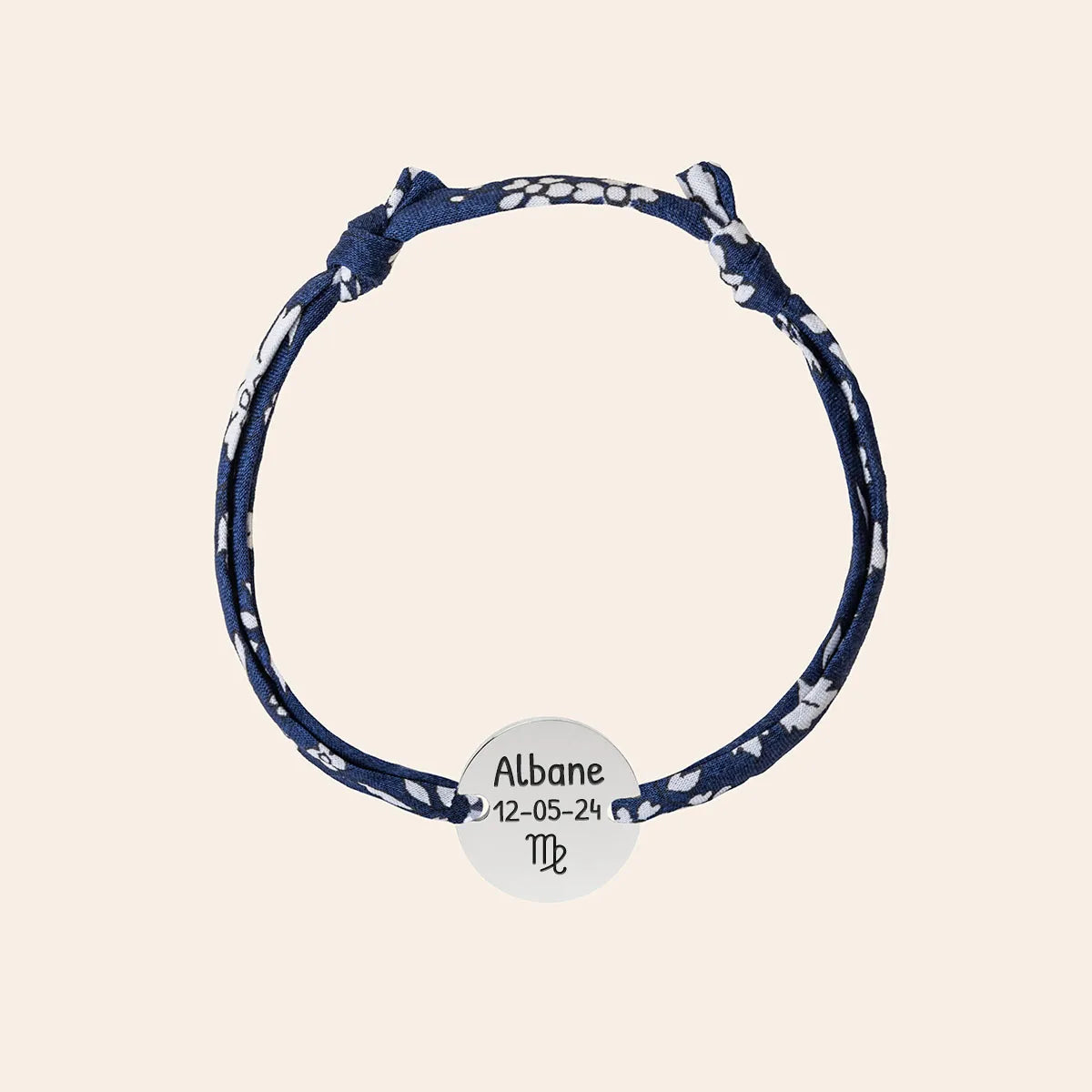 Bracelet Liberty médaille à personnaliser - Acier