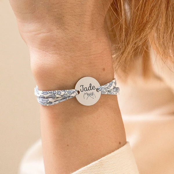 Bracelet Liberty médaille à personnaliser - Acier